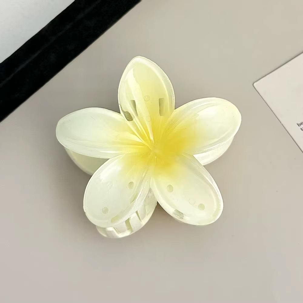 2026 New Vacation Egg Flower Hair Clips Hawaii Beach Claws Bohemian Hairpin for Girls Dopamine Y2K Hair Accessory