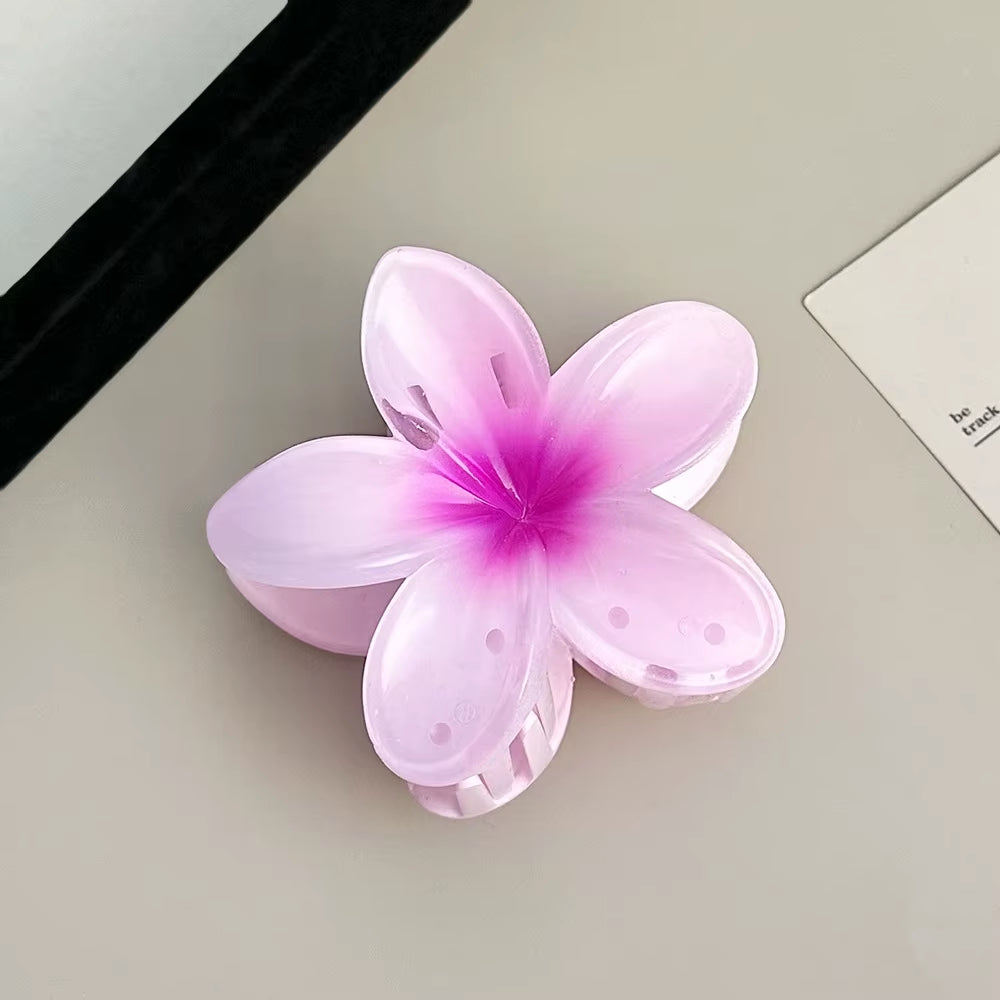 2026 New Vacation Egg Flower Hair Clips Hawaii Beach Claws Bohemian Hairpin for Girls Dopamine Y2K Hair Accessory