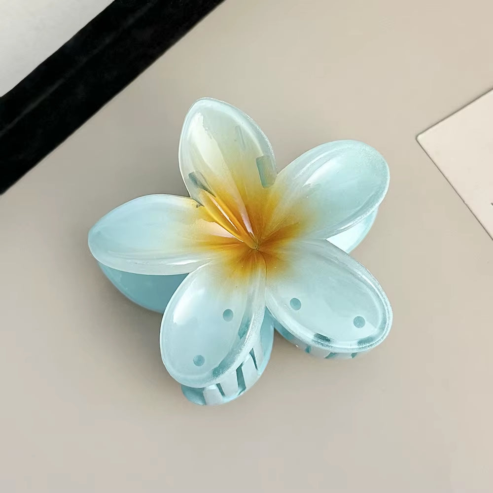 2026 New Vacation Egg Flower Hair Clips Hawaii Beach Claws Bohemian Hairpin for Girls Dopamine Y2K Hair Accessory