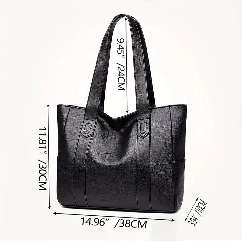 Vintage Large Capacity Canvas Women'S Handbag Shoulder Bag Commuting Work Leisure Handbag Travel Shopping Bag
